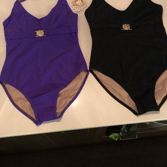NWT One Piece Halter Purple Swimsuit Small - Picture 15 of 15